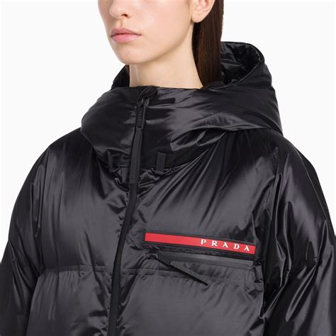 nylon down jacket prada|prada nylon full zip jacket.